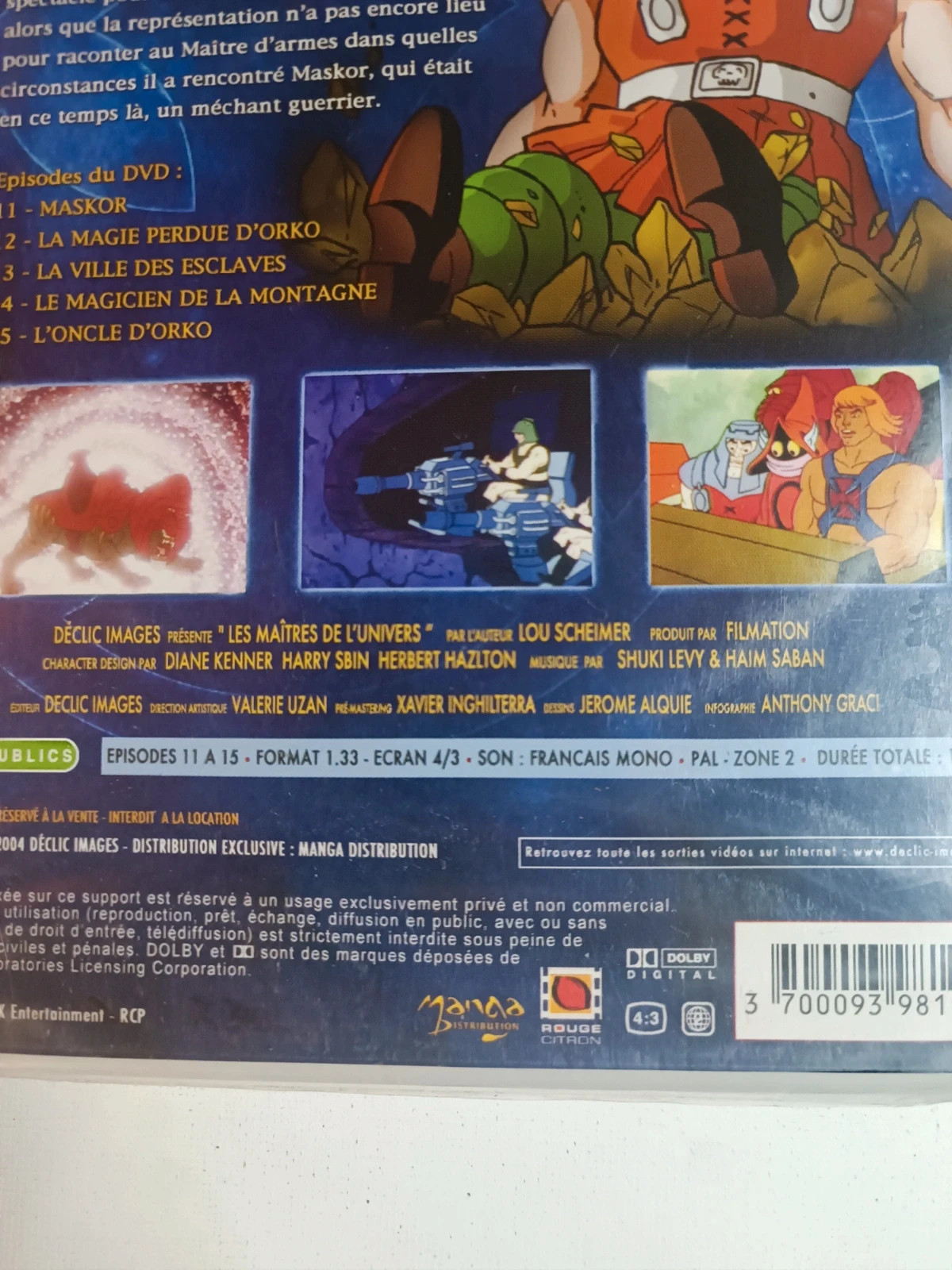 Dvd Les Maitre De L'univers aventure 3 sous blister 3