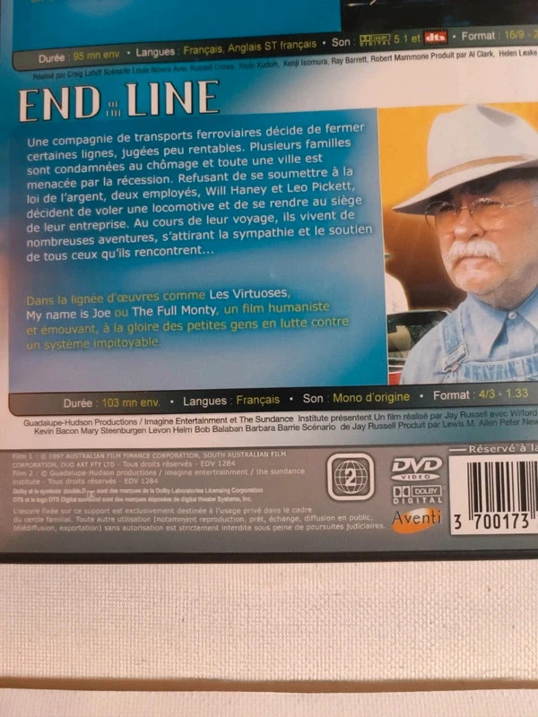 Dvd 2 en 1 Heaven's burning/end of the line 3