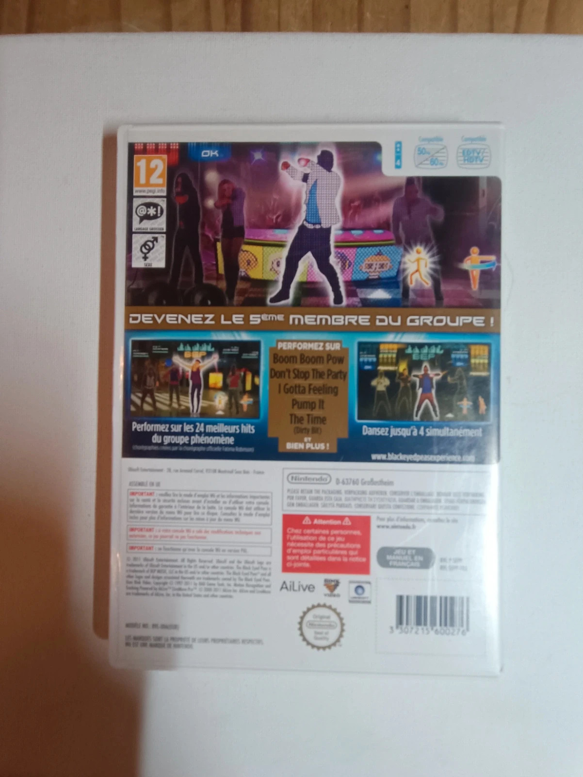 Jeu Black Eyed Peas experience pour Wii 2