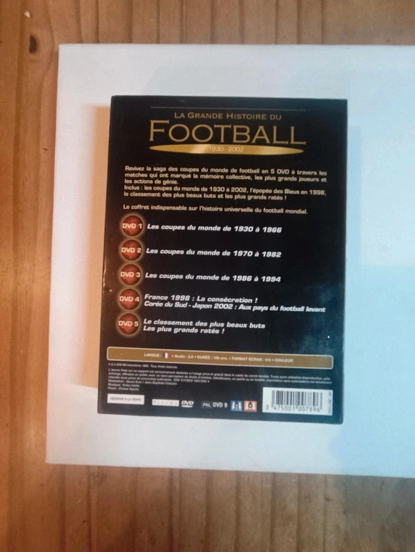 Coffret de 5 Dvd L'équipe La Grande Histoire Du Football 1930-2002 2