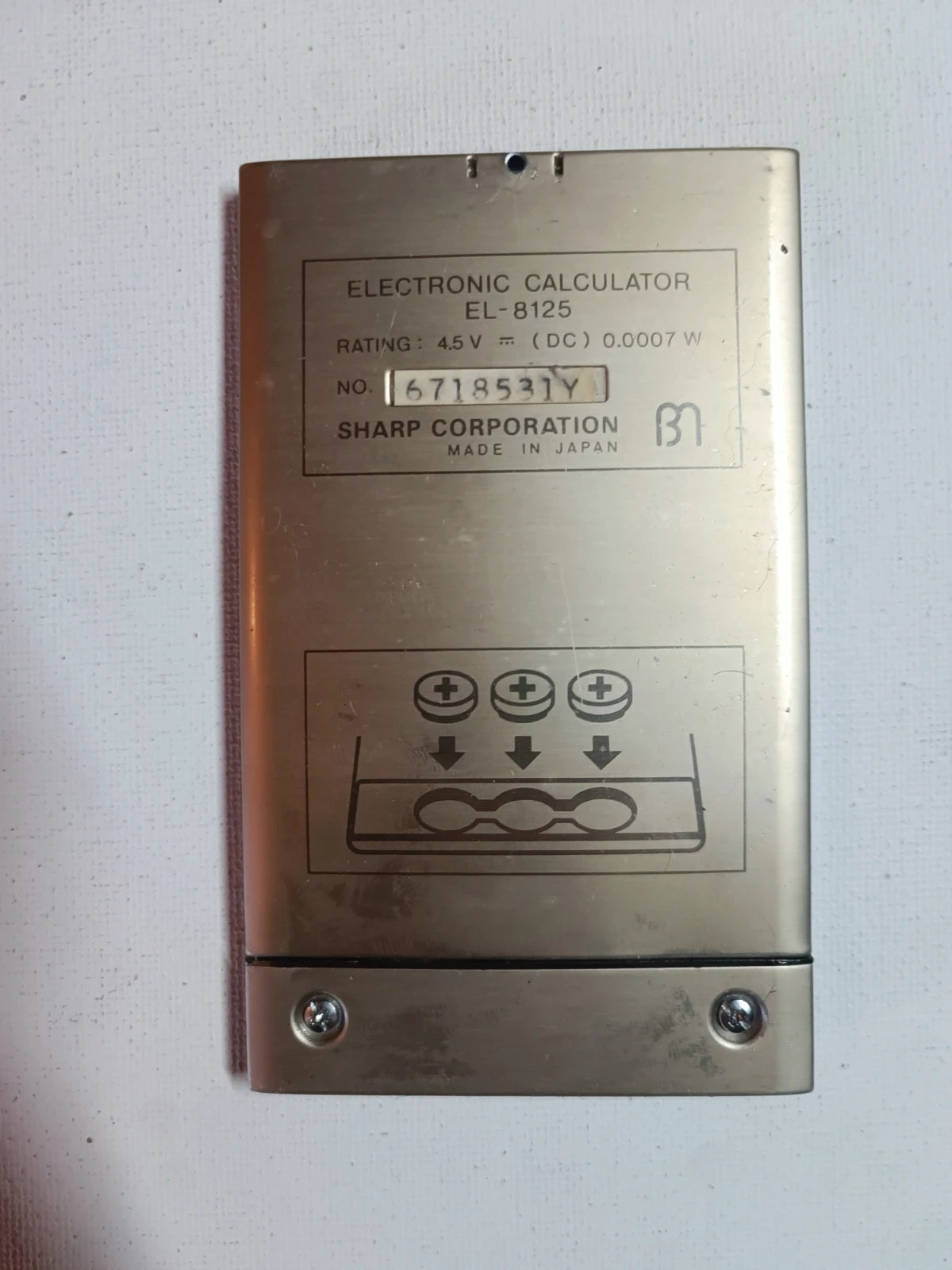 Calculatrice vintage Sharp El-8125 – SHARP 5