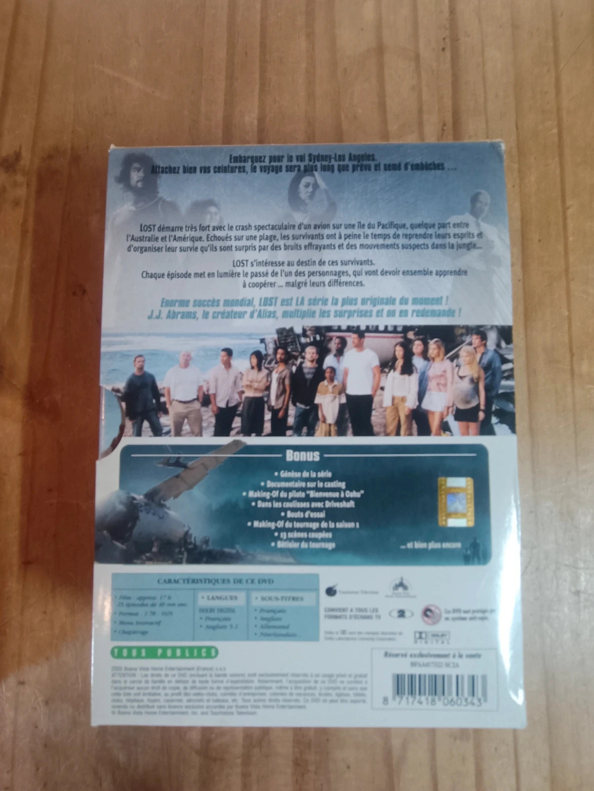 Coffret de 7 dvd Lost saison 1 2