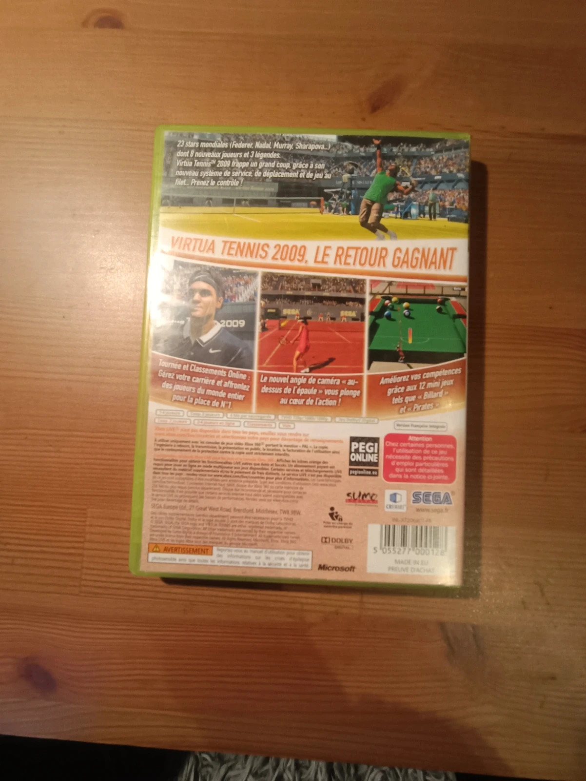 Jeu Virtua Tennis 2009 pour Xbox 360 2