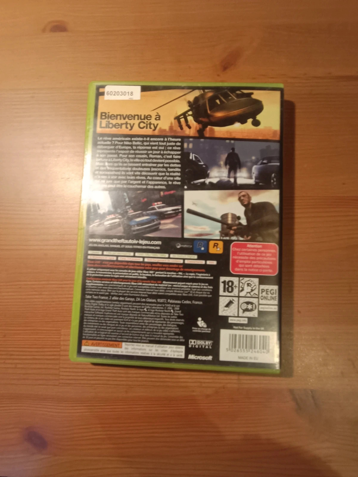 Jeu Grand Theft Auto IV pour Xbox 360 2