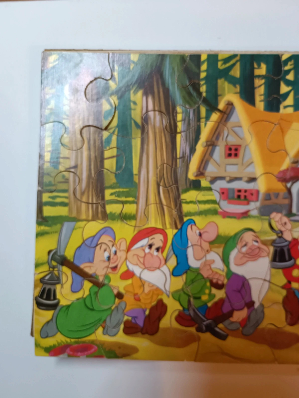 Puzzle vintage kolibri 20 pièces en bois des sept nain – Kolibri 2