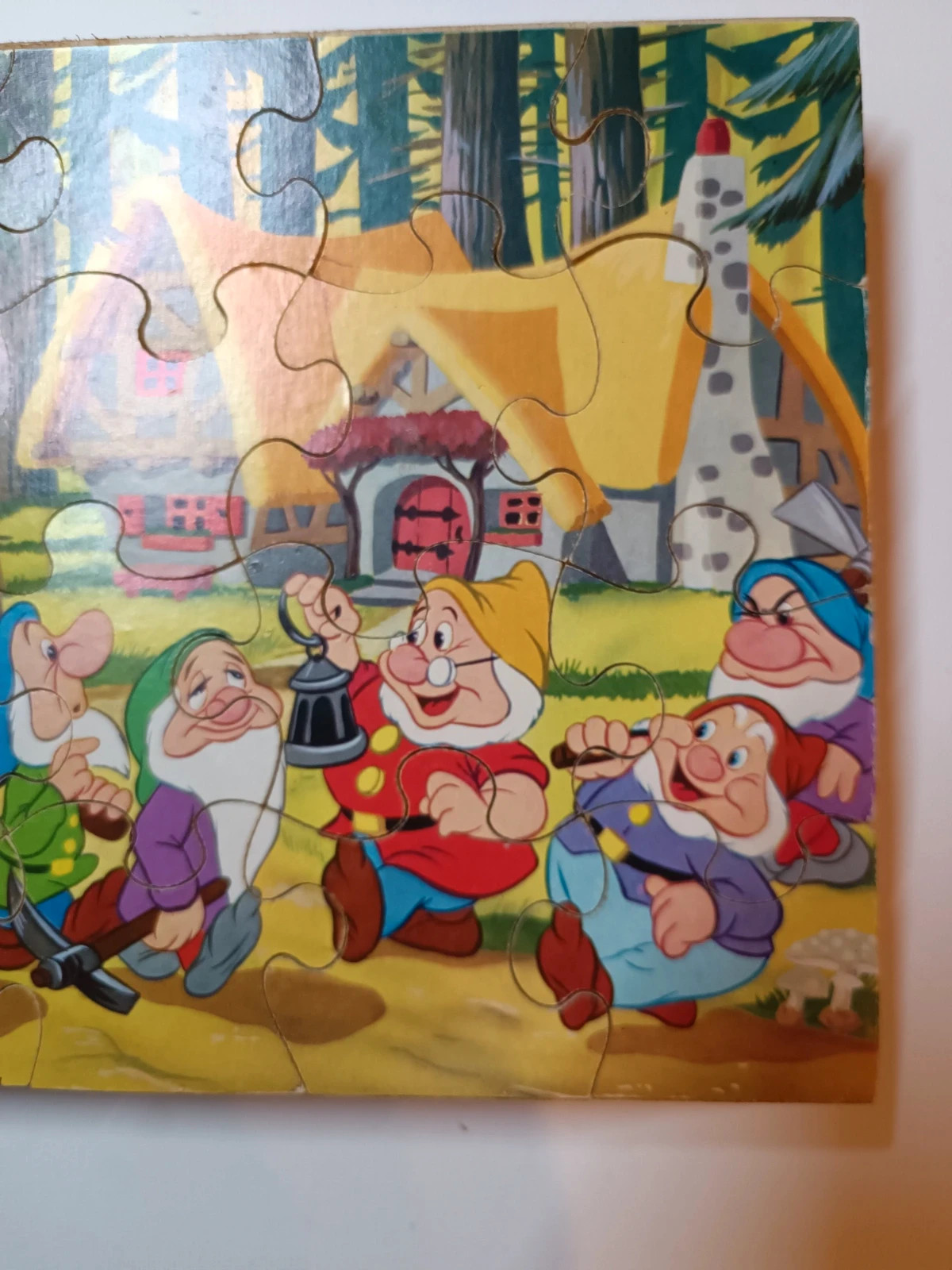 Puzzle vintage kolibri 20 pièces en bois des sept nain – Kolibri 4
