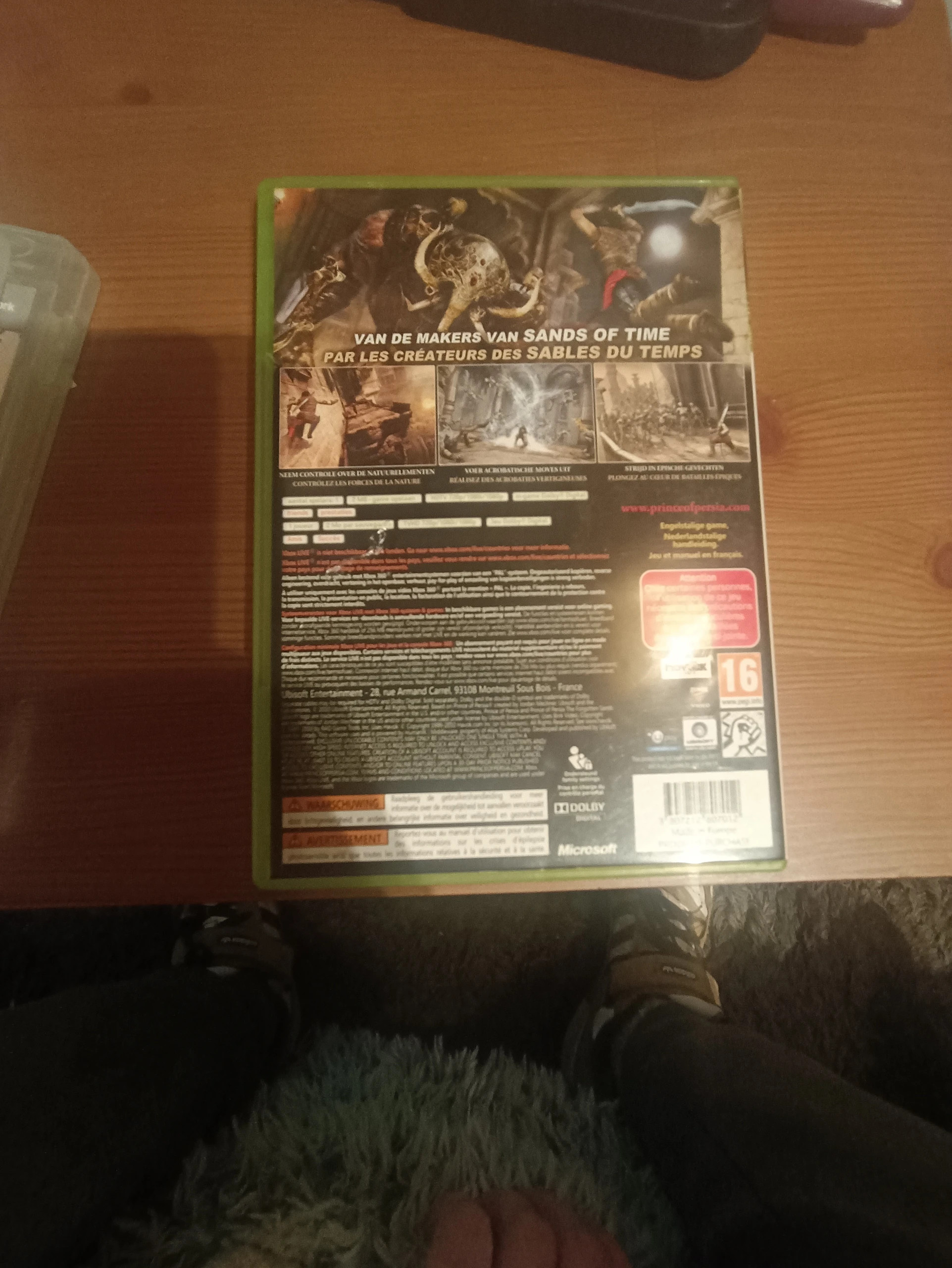 boite plus notice Prince Of Persia The Forgotten sands pour Xbox 360 2
