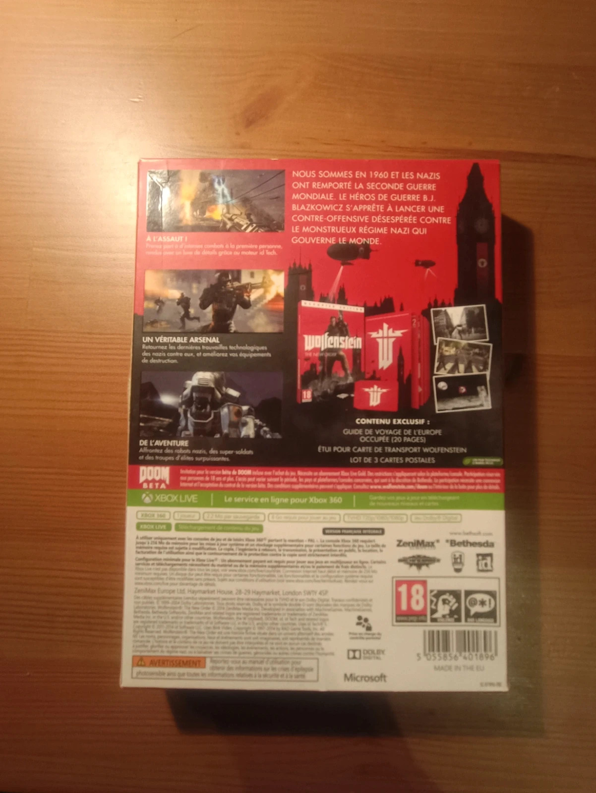 Jeu Wolfenstein Edition Occupied pour Xbox 360 2