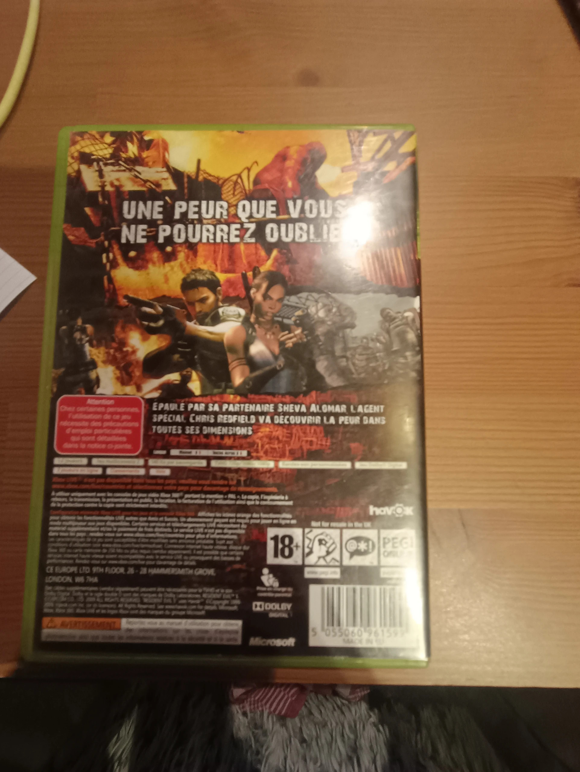 Jeu Resident evil 5 pour Xbox 360 2