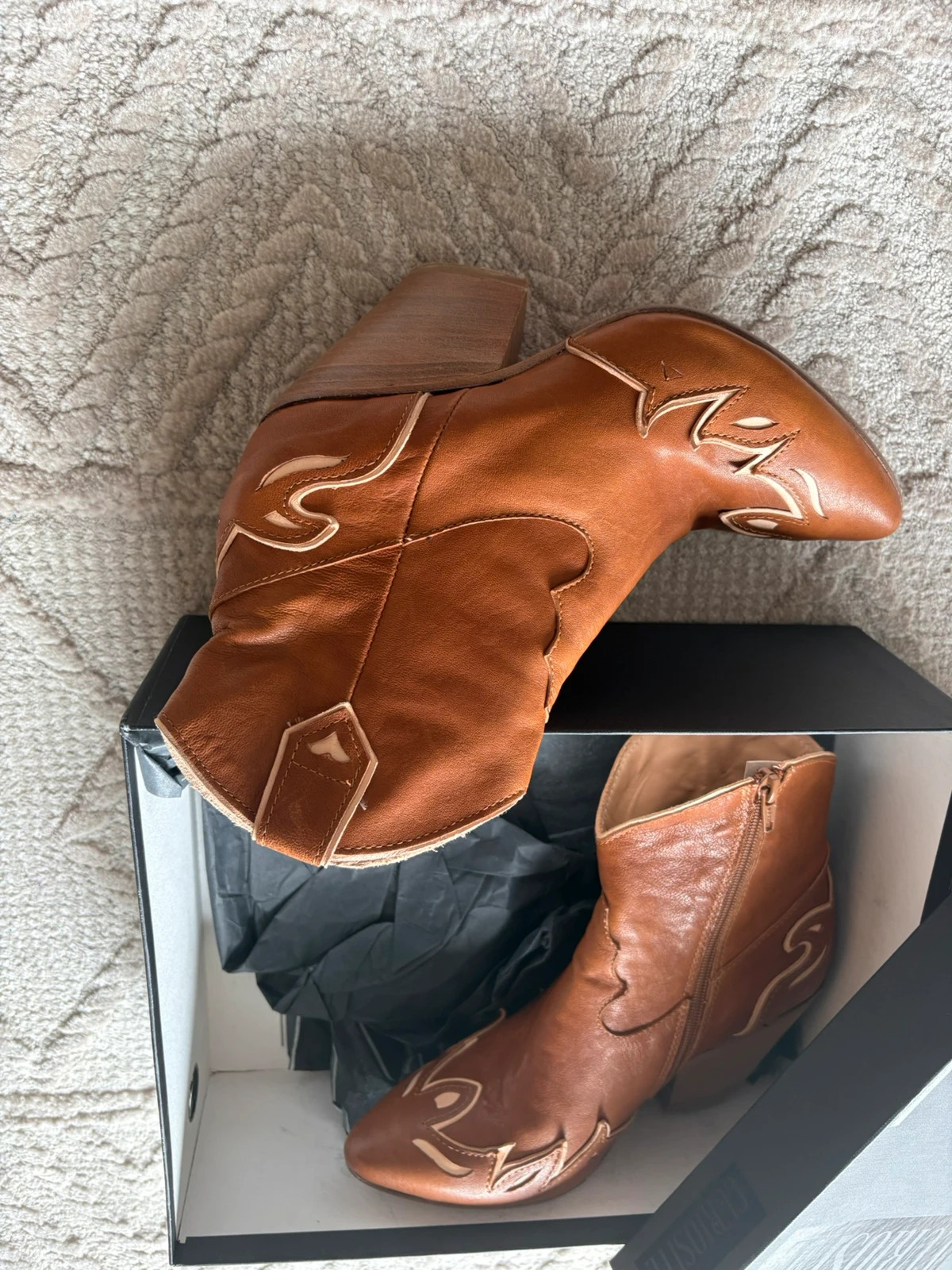 Bottines curiositè cuir cowboy – Curiosité – taille 39 3
