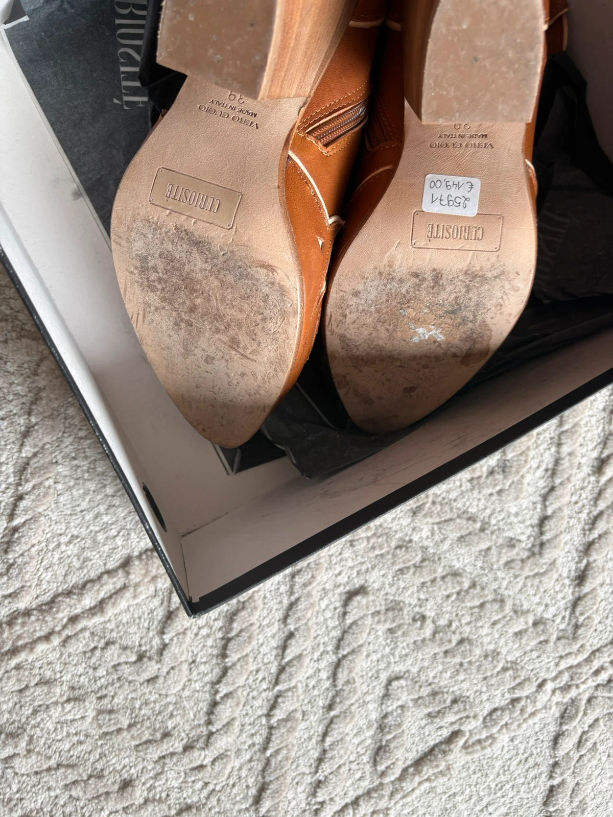 Bottines curiositè cuir cowboy – Curiosité – taille 39 4