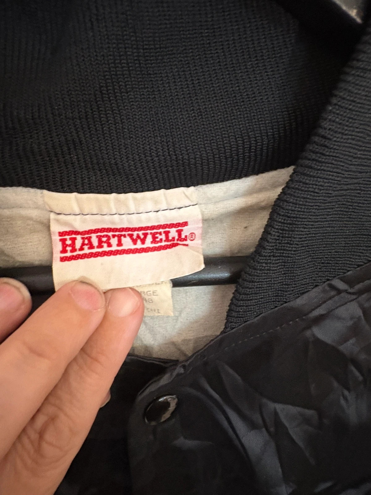 Vintage 90 bomberjack nascar Hartwell – Hartwell – taille XL 5