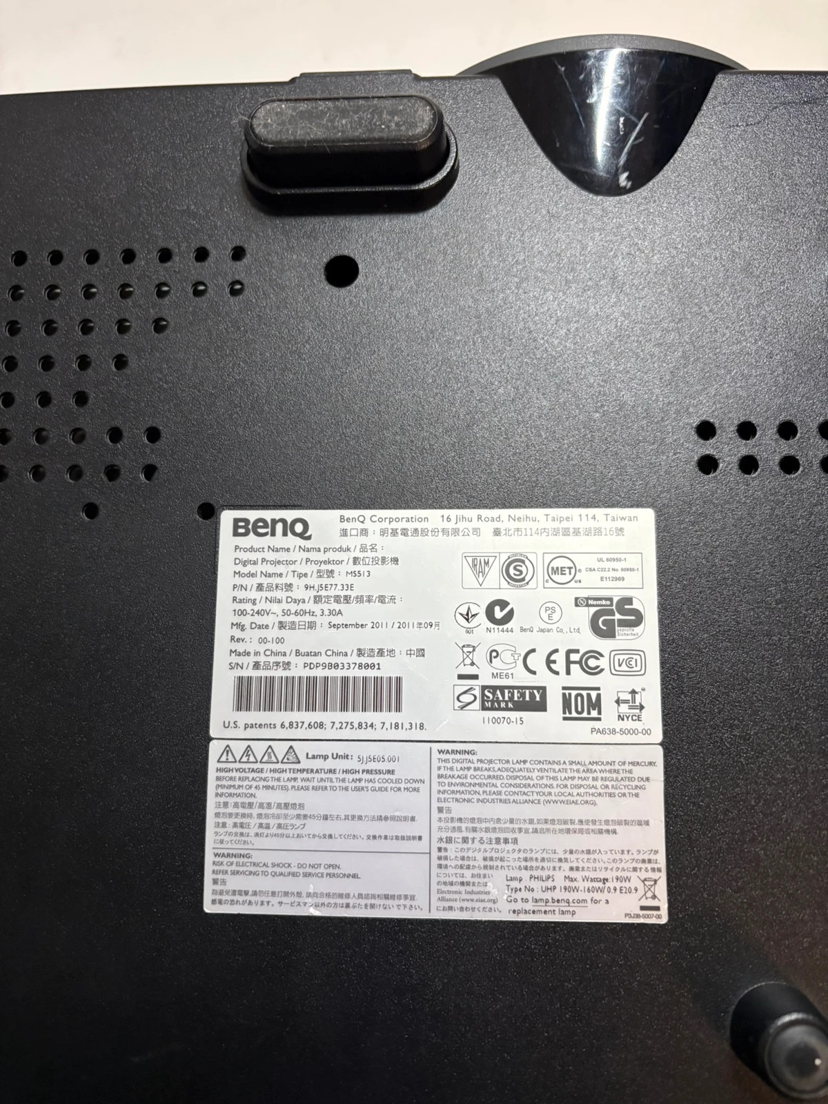 Benq Ms513 beamer – BenQ 5