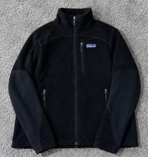 Veste polaire Patagonia noire à fermeture zippée