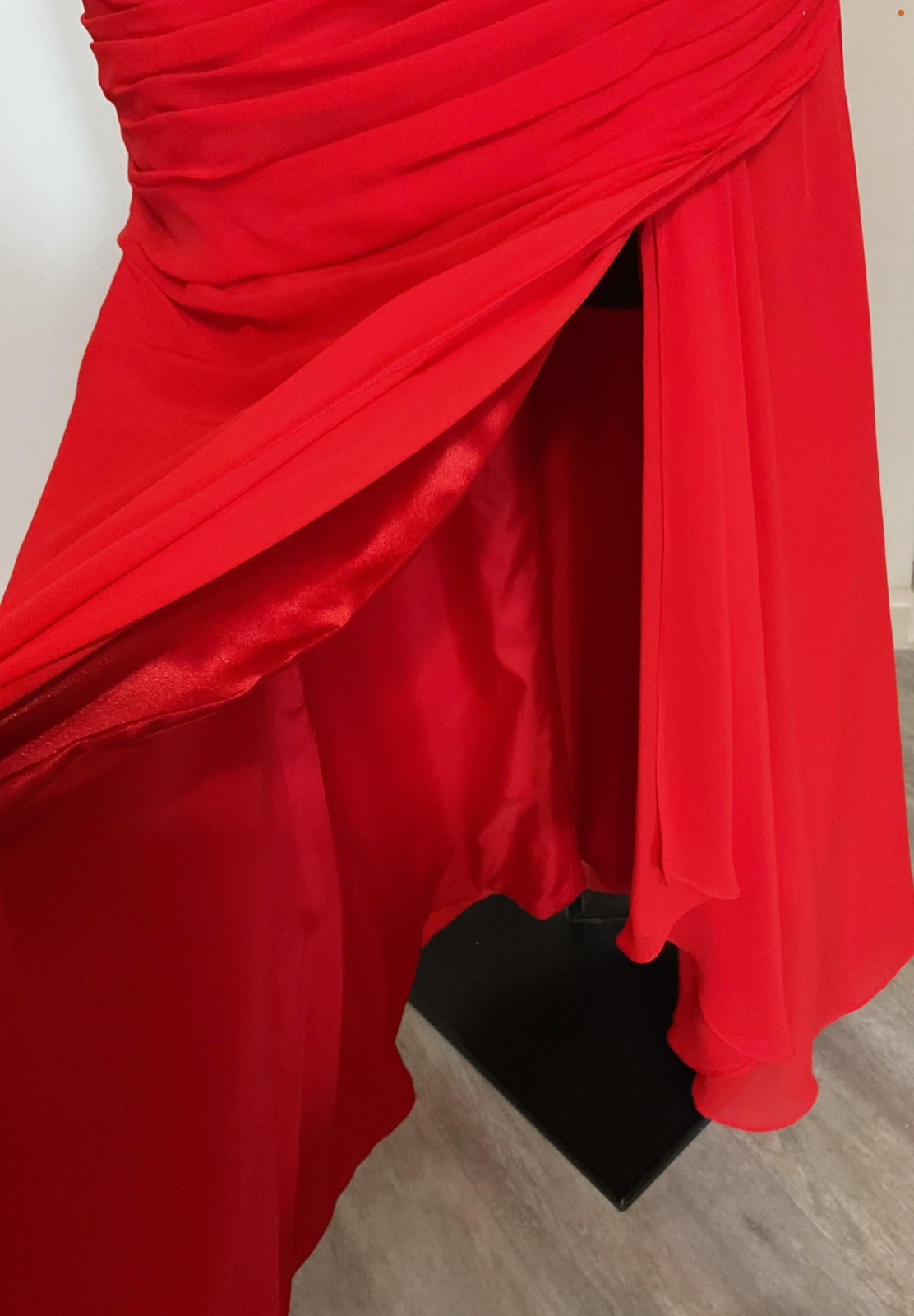 Robe longue soirée rouge – Light in the box – taille M 6
