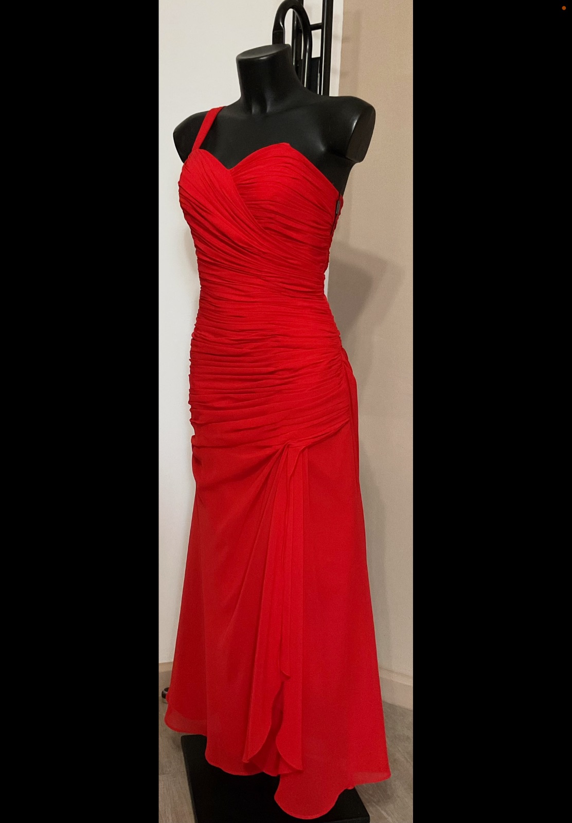 Robe longue soirée rouge – Light in the box – taille M 3