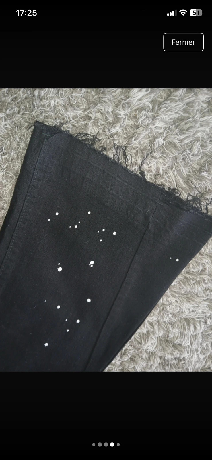 Jeans flare noir – Zara – taille S 4