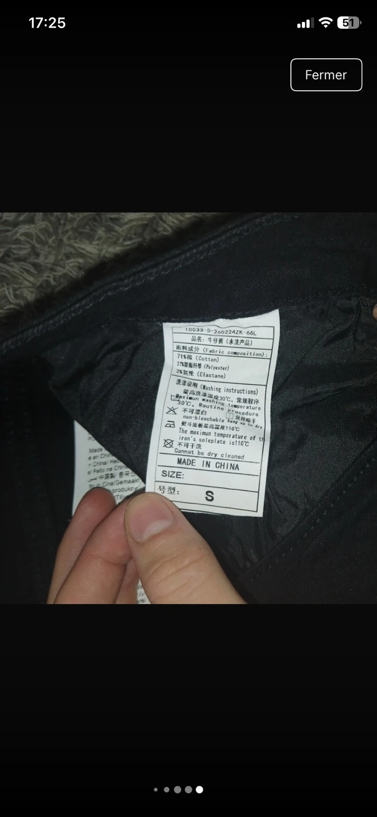 Jeans flare noir – Zara – taille S 3