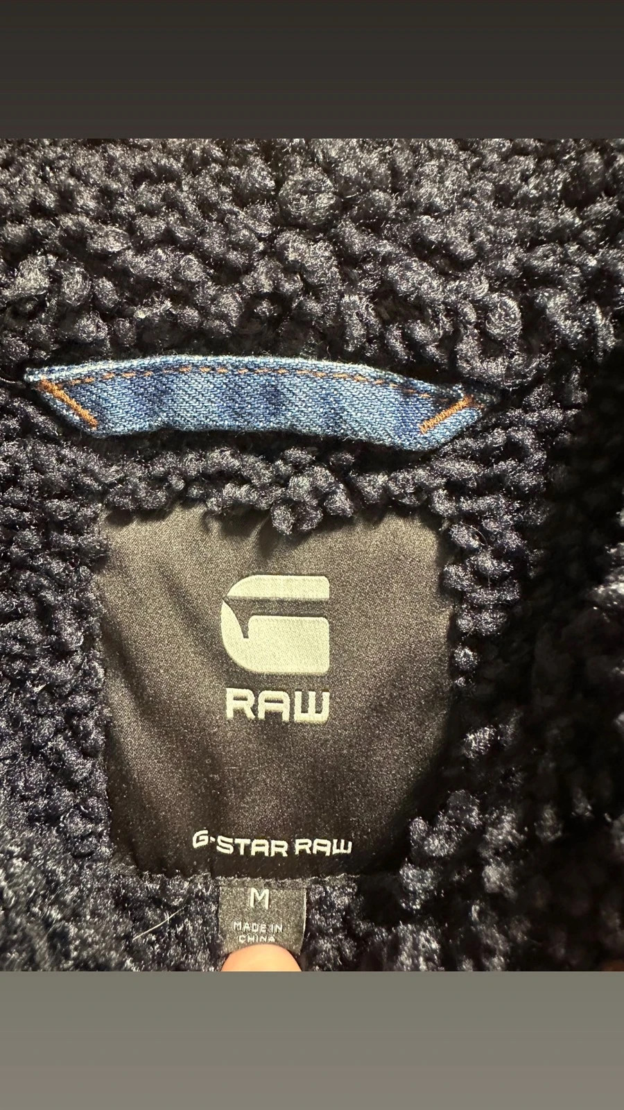 Veste G star raw en jean doublure sherpa mouton – G-Star RAW – taille M 2