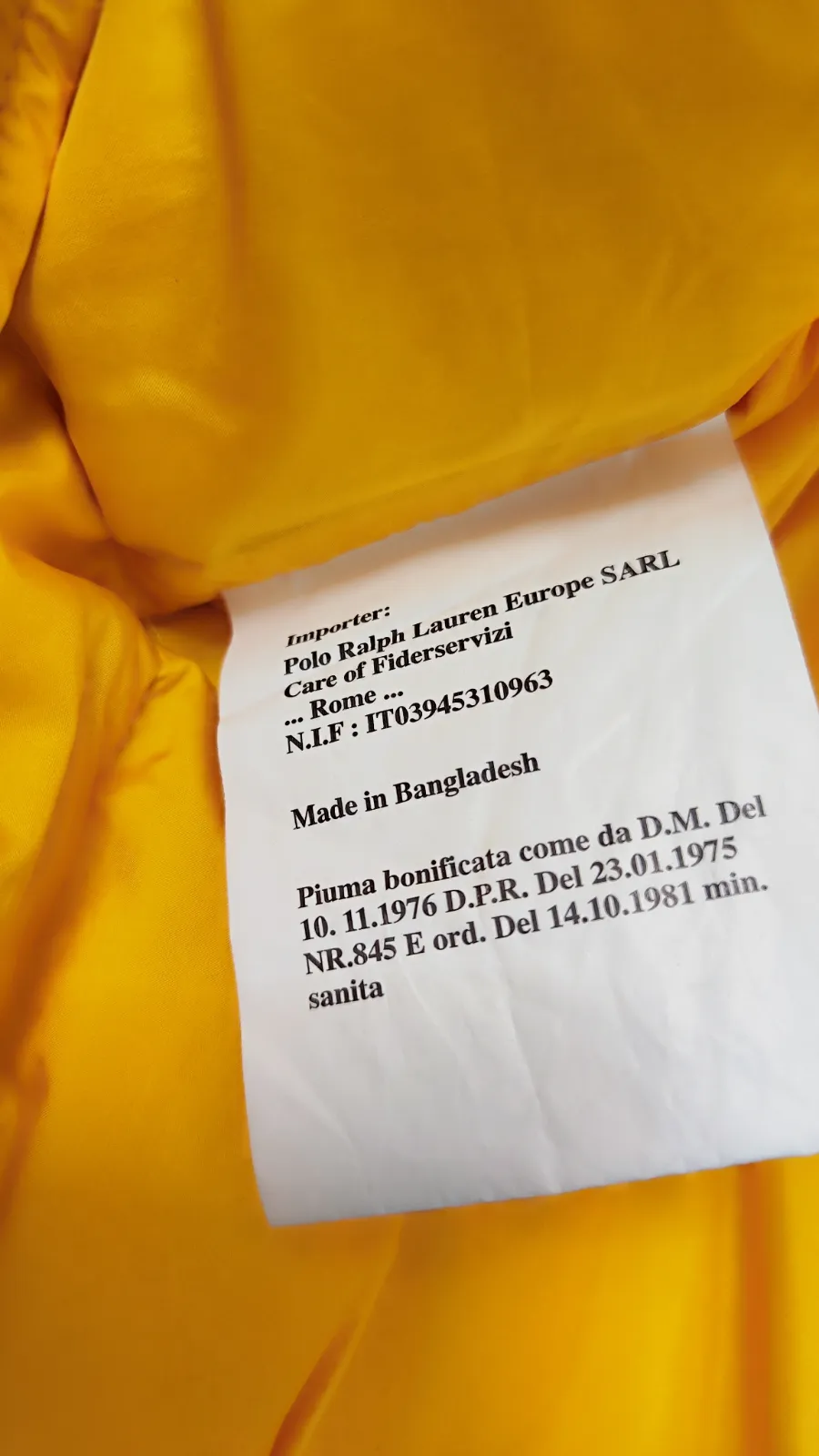 Chaleco Polo Ralph Lauren amarillo acolchado con capucha – Polo Ralph Lauren – taille L 4
