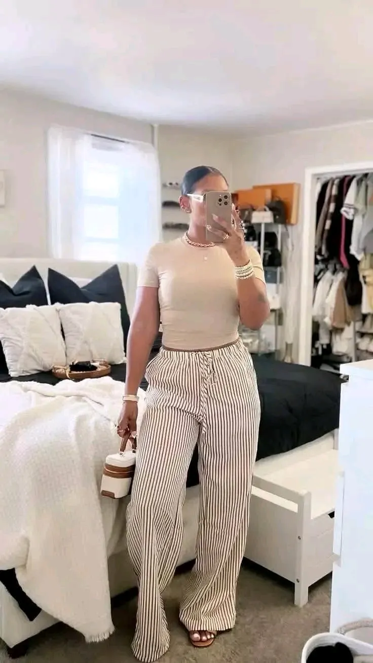 Pantalon rayures