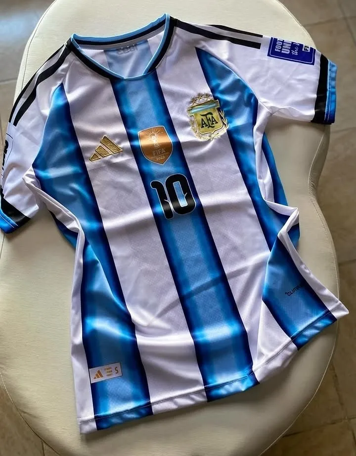 Maillot Adidas Argentine bleu blanc 3 étoiles 3
