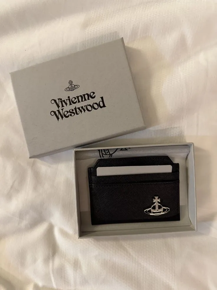 Porte-cartes Vivienne Westwood noir orb 2