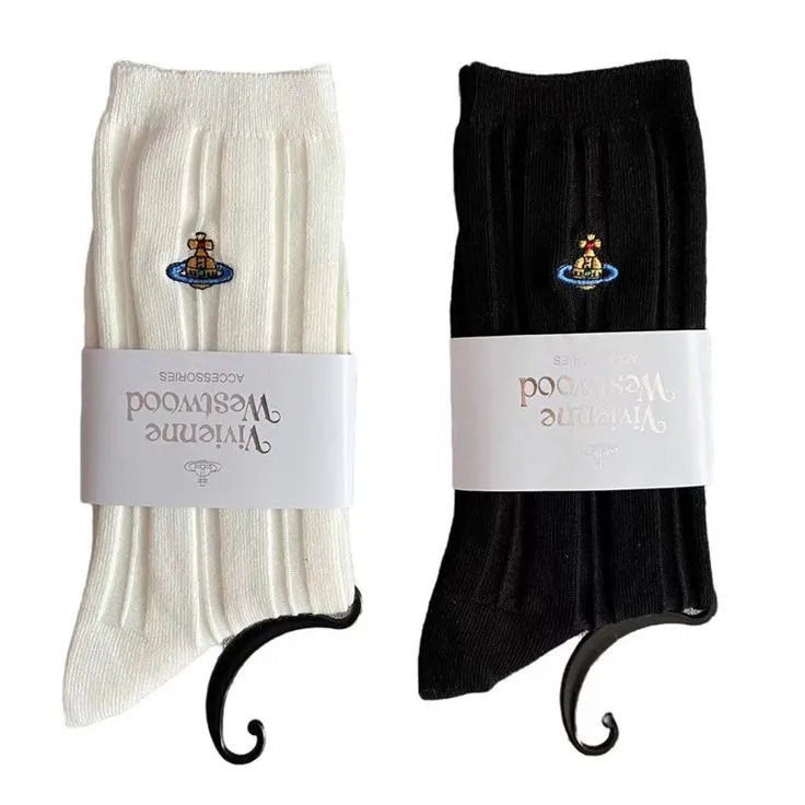 Vivienne Westwood chaussettes noires et blanches lot 2