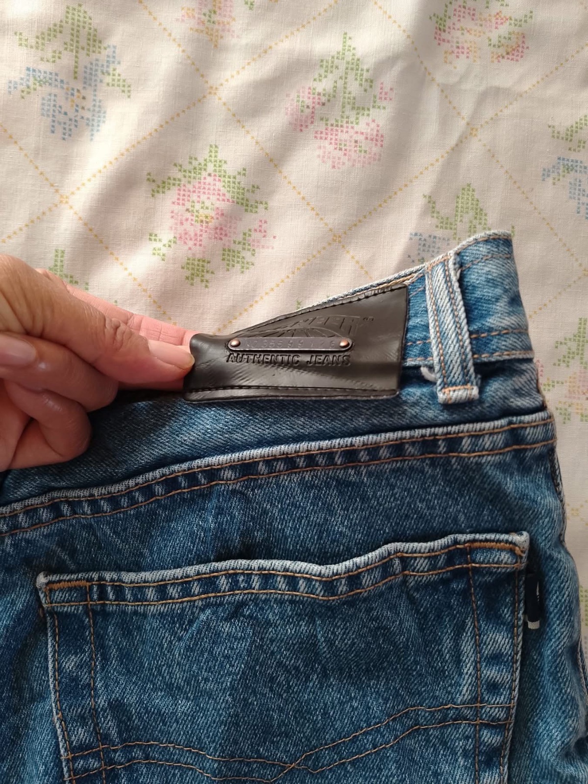 Short en denim bleu vintage 2