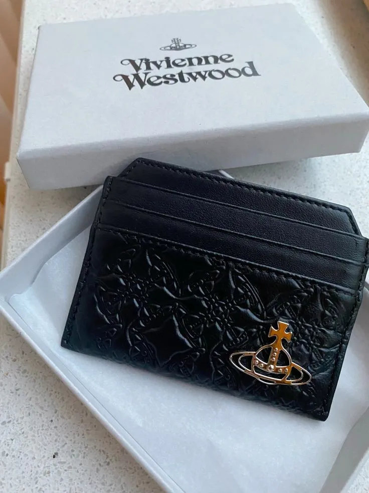 Porte-cartes Vivienne Westwood noir orb 3
