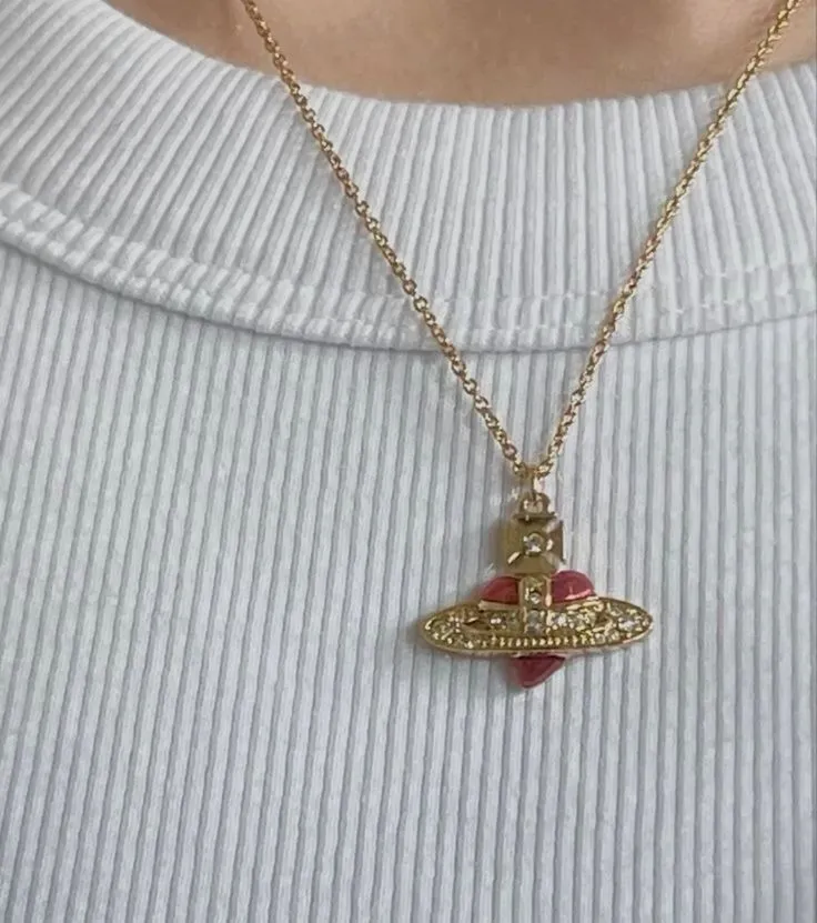Collier Vivienne Westwood Orb doré 2