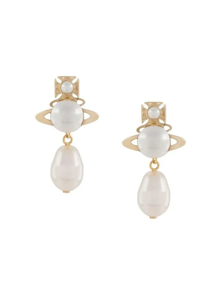 Boucles d'oreilles Vivienne Westwood perles 2