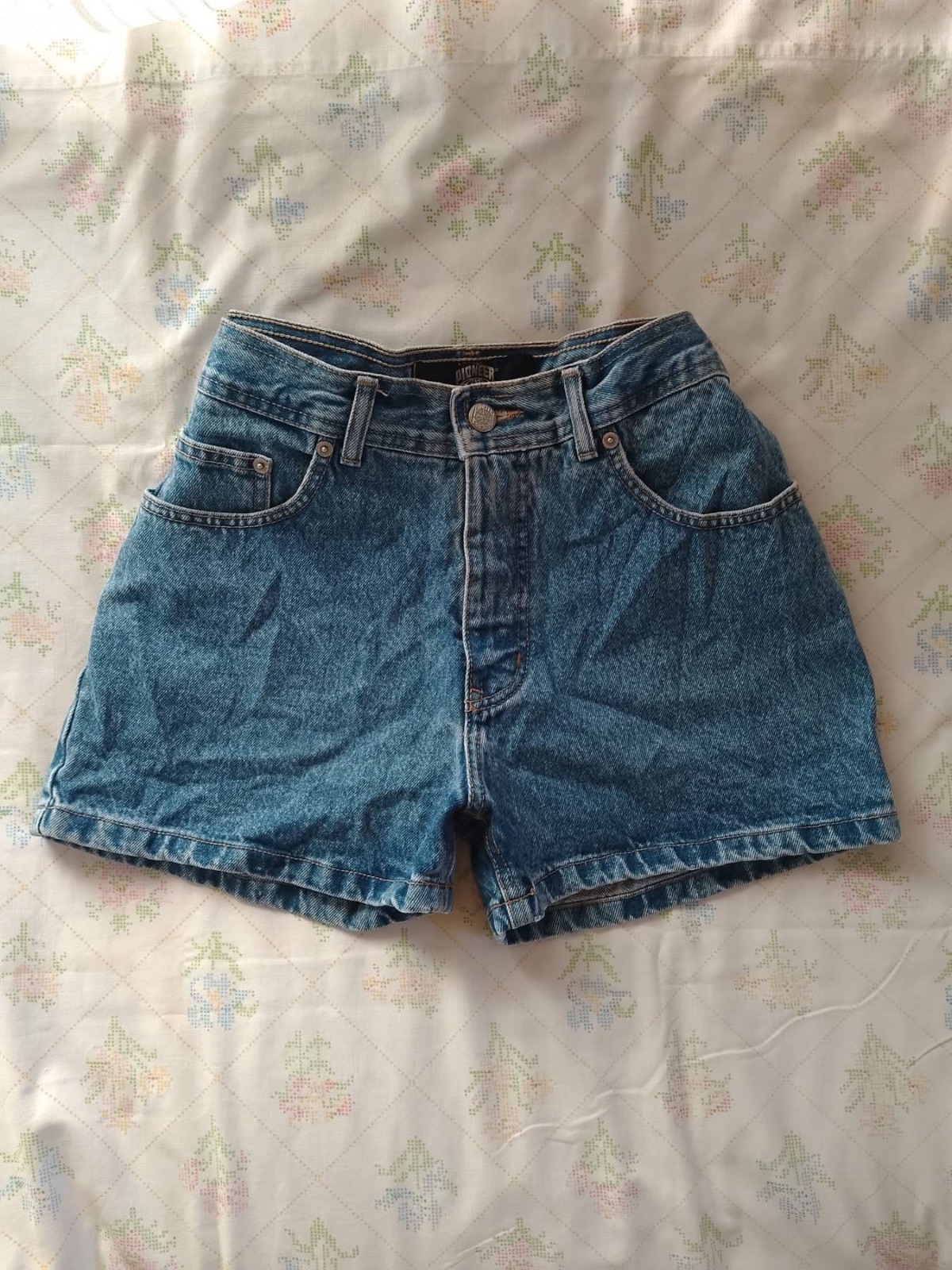 Short en denim bleu vintage 3
