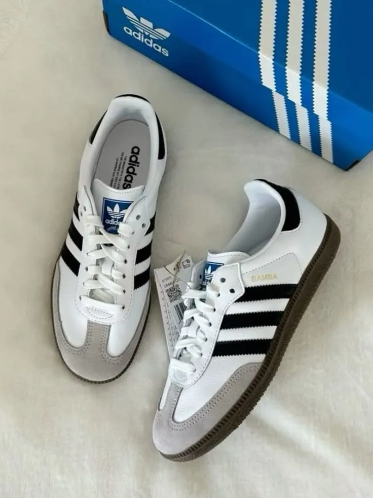 Adidas Samba et Adidas sneakers blanc noir 2