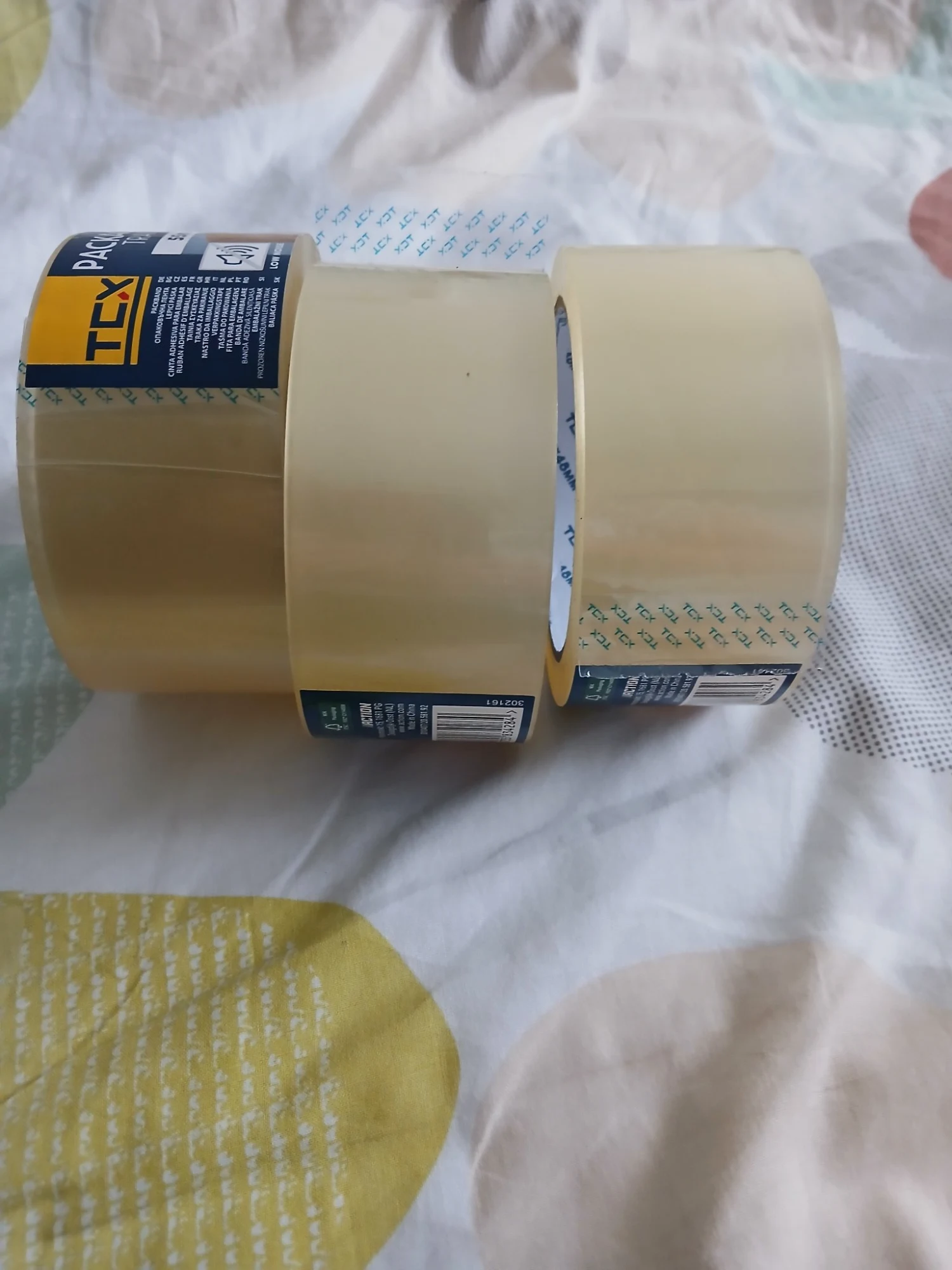 Lot de 3 rouleaux d'adhésif d'emballage TCX