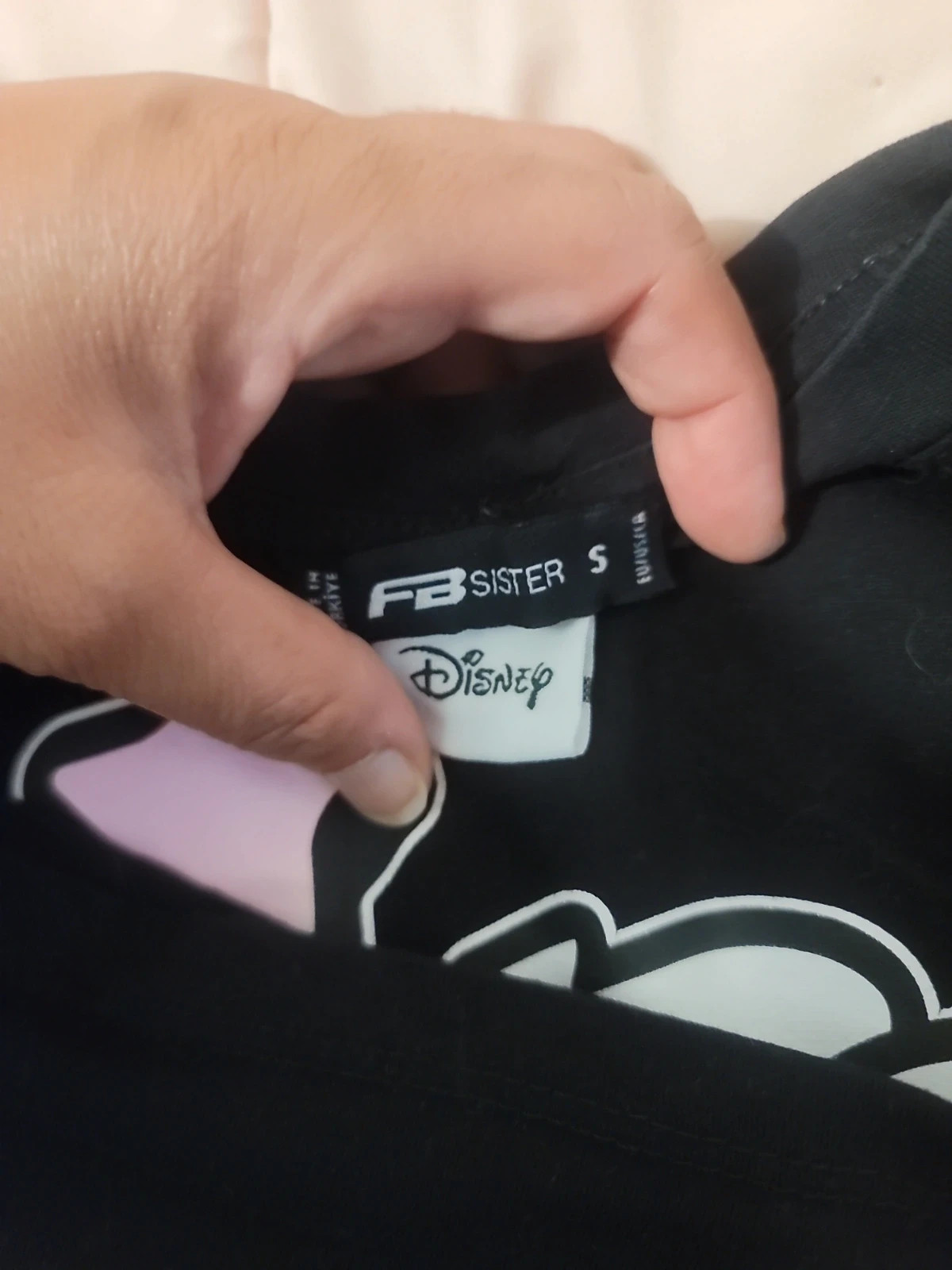 T-shirt noir Stitch Disney "You Are My Fav" style streetwear / graffiti – FB Sister – taille S / 36 / 8 3