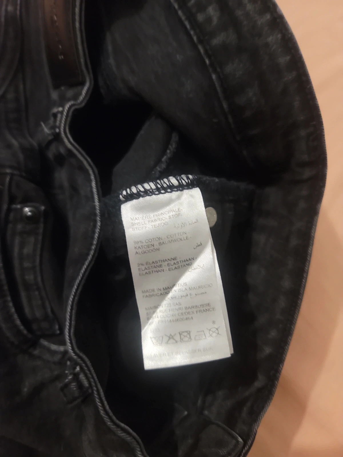 Jean slim noir taille haute - Style basique & intemporel – Maison 123 – taille XS / 34 / 6 4