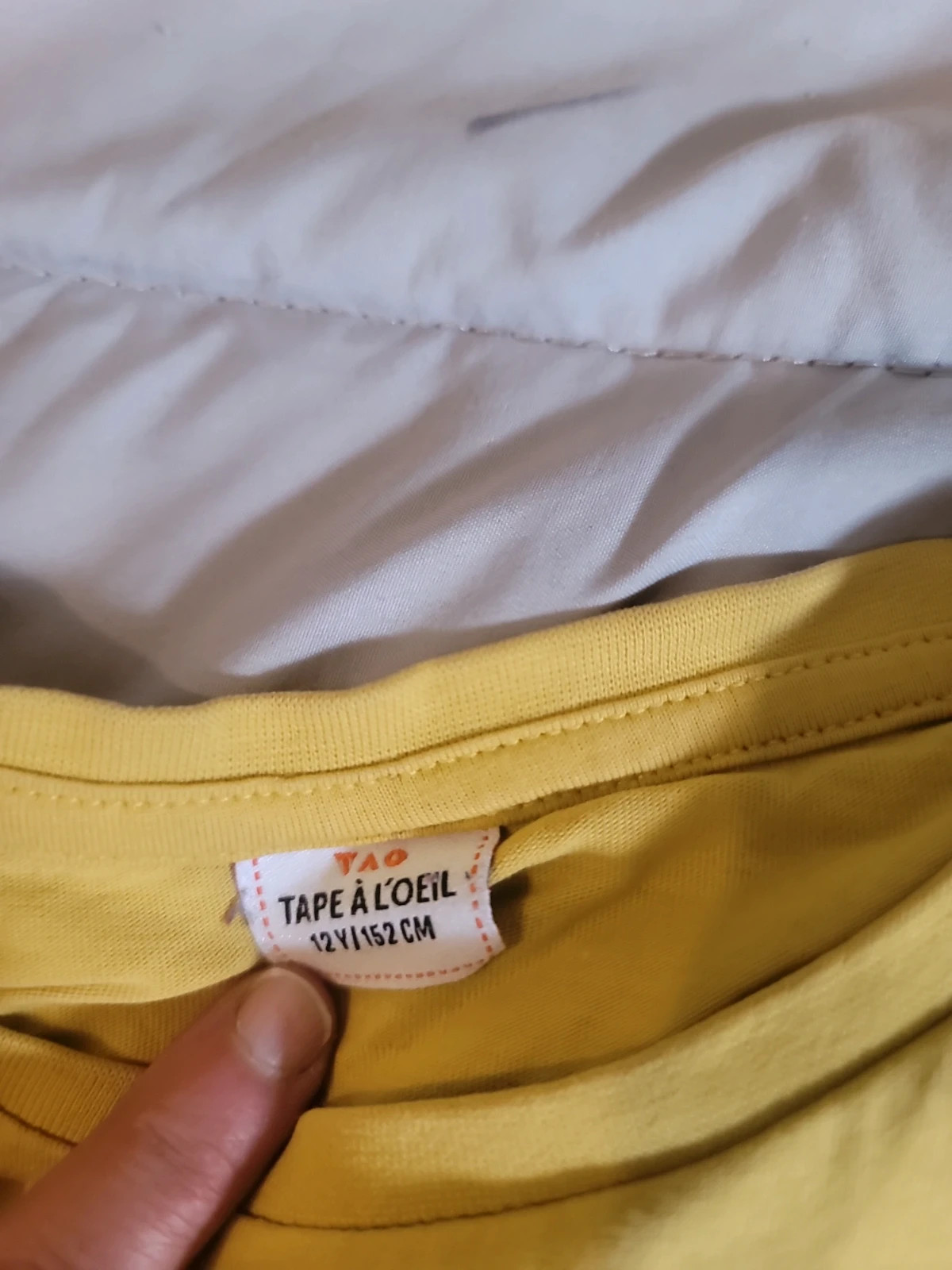 T-shirt manches longues jaune moutarde - Inscription "Keep Playing" – Tape à l'œil – taille 12 ans / 152 cm 3