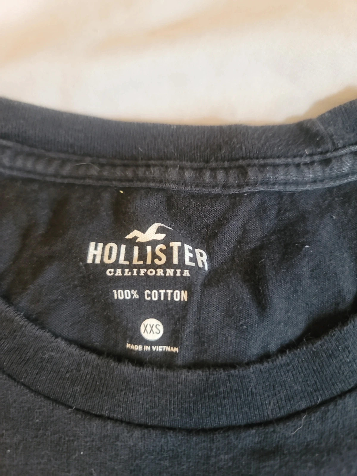 T-shirt manches longues noir Hollister California arc-en-ciel – Hollister – taille XXS / 32 / 4 2