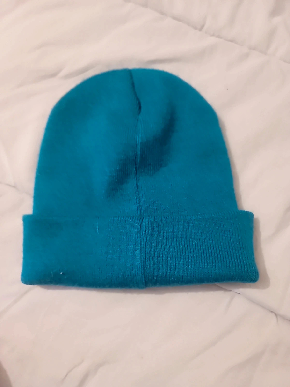 Bonnet Nike Bleu Canard à Revers – Logo Brodé Blanc – Nike – taille Taille unique 3