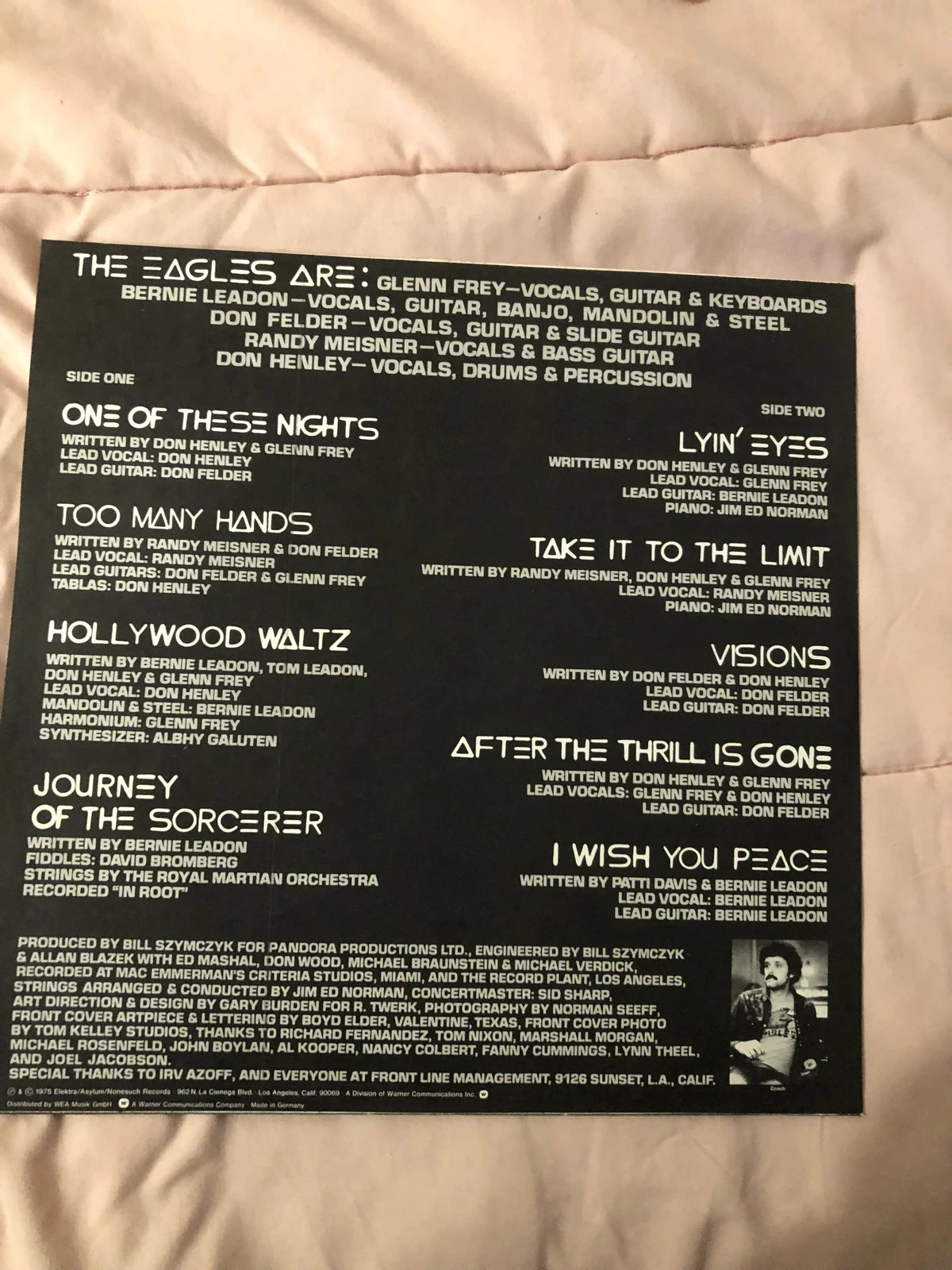 Disque Vinyle 33T Eagles – One Of These Nights (1975) Vintage 5