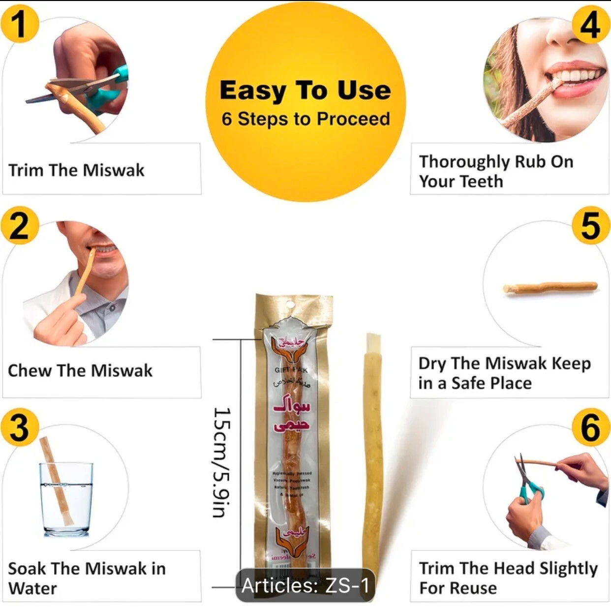 Kit 3 Bâtonnets de Siwak / Miswak Naturels Premium (Menthe, Girofle, Naturel) – siwak 3