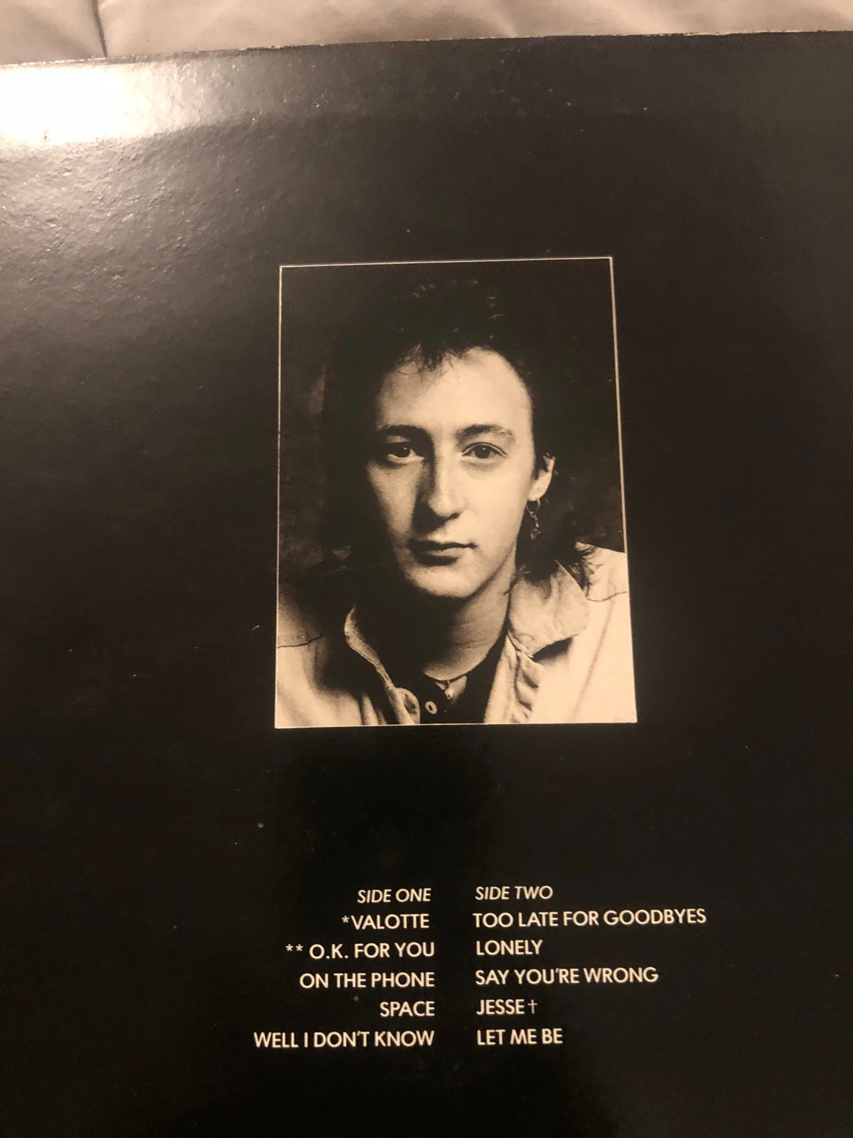 Vinyl 33 Tours Julian Lennon – Album "Valotte" (1984) - Pop Rock Collection 2