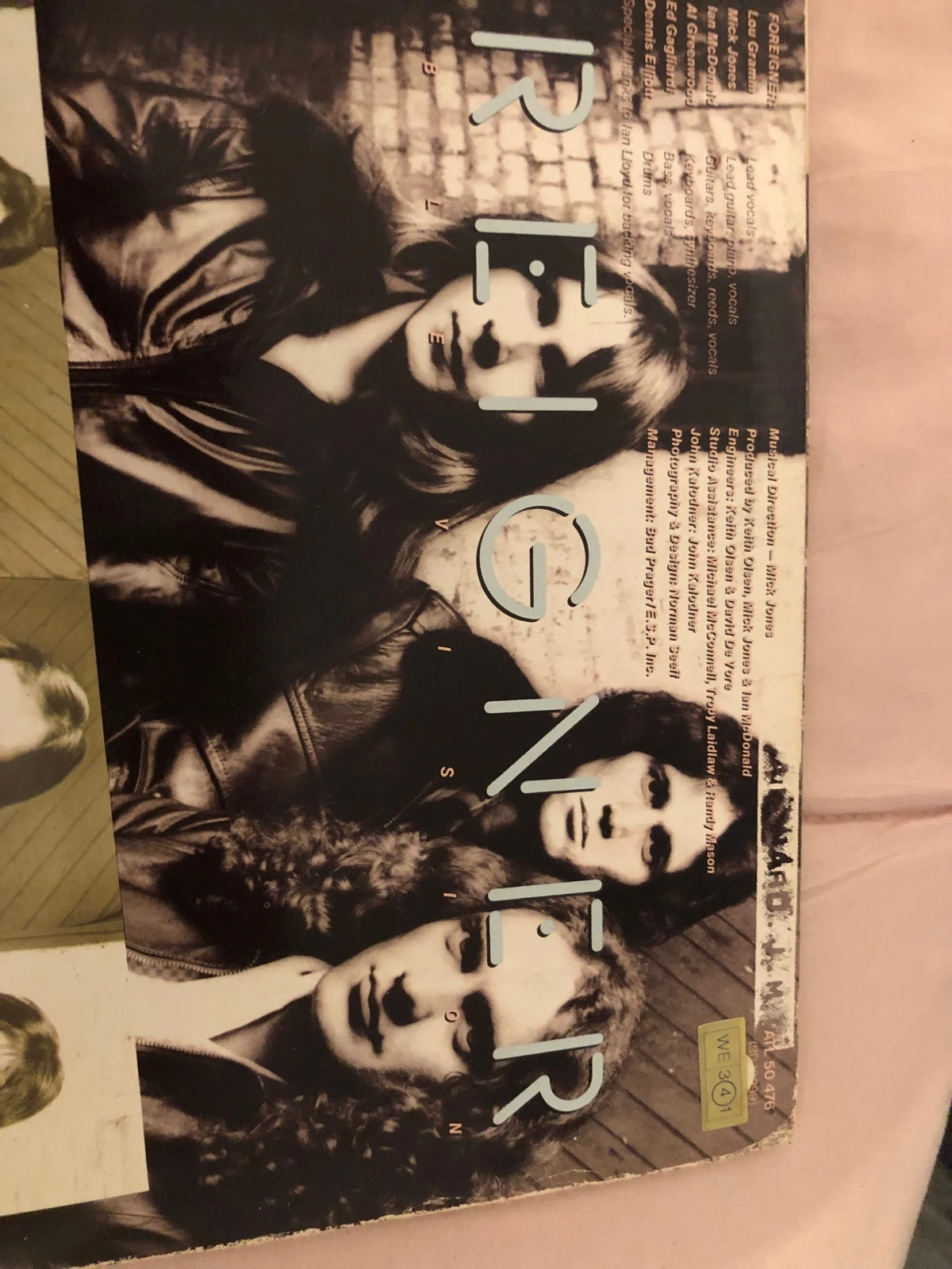 Disque Vinyle 33T Foreigner – Double Vision (1978) avec sous-pochette d'origine 3
