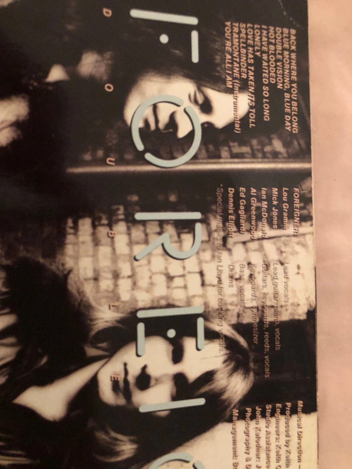 Disque Vinyle 33T Foreigner – Double Vision (1978) avec sous-pochette d'origine 4