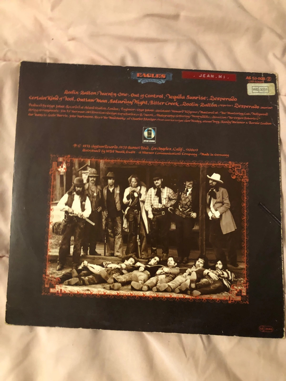 Disque Vinyle 33T Eagles – Desperado (1973) Vintage 2
