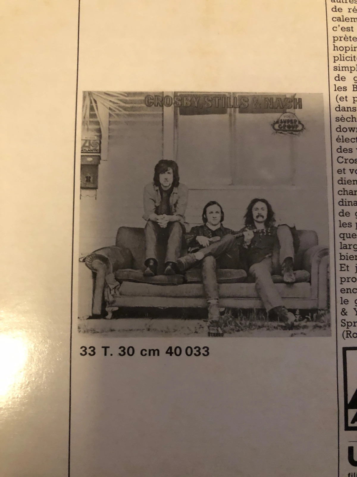 Vinyle Crosby, Stills, Nash & Young - Déjà Vu - Rare pressage Français 🇫🇷 3
