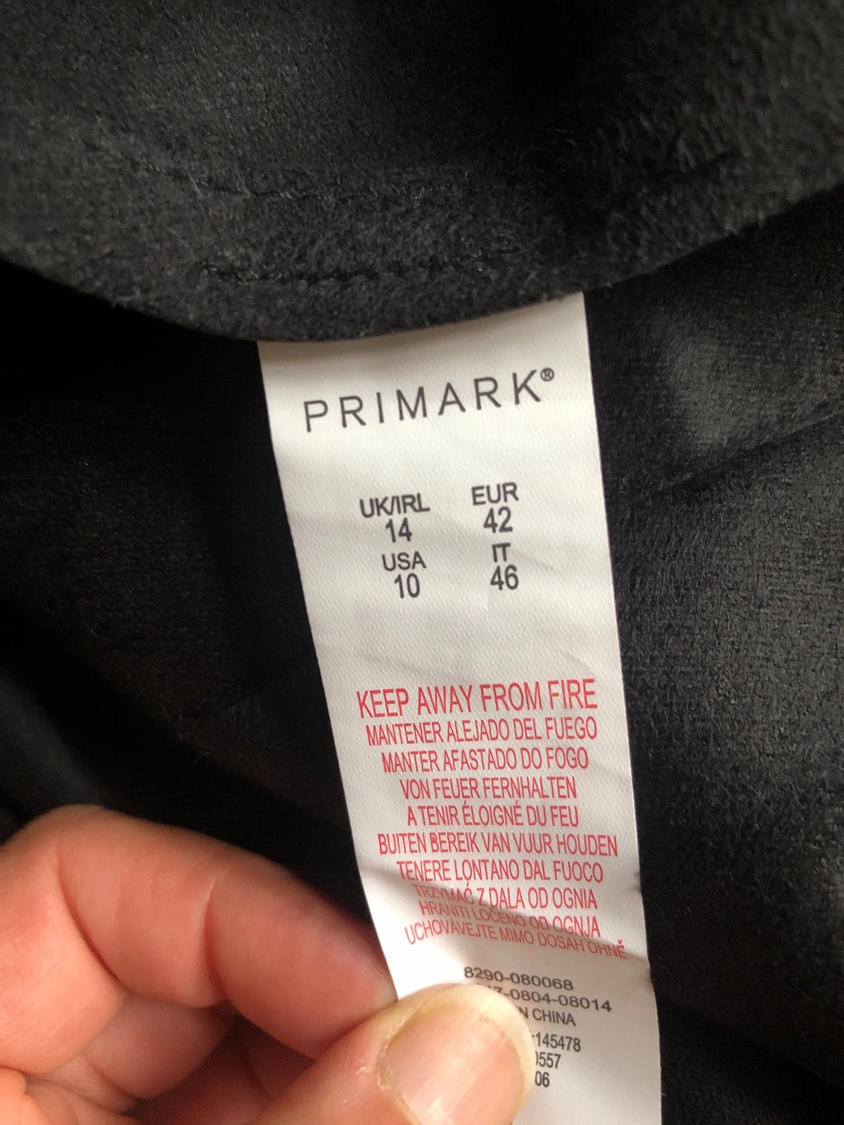 Jupe plissée Primark en similicuir noir – Primark – taille XL / 42 / 14 5