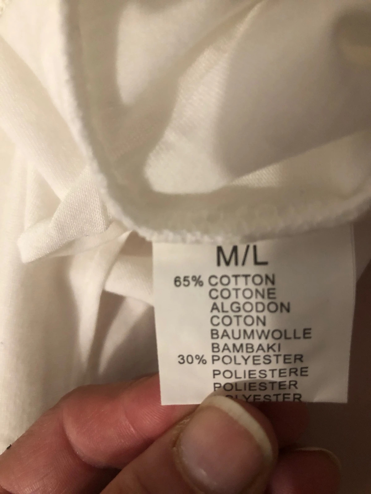 T-Shirt Blanc E&D Devant Dentelle / Guipure – Taille M/L – E&D – taille M / 38 / 10 4