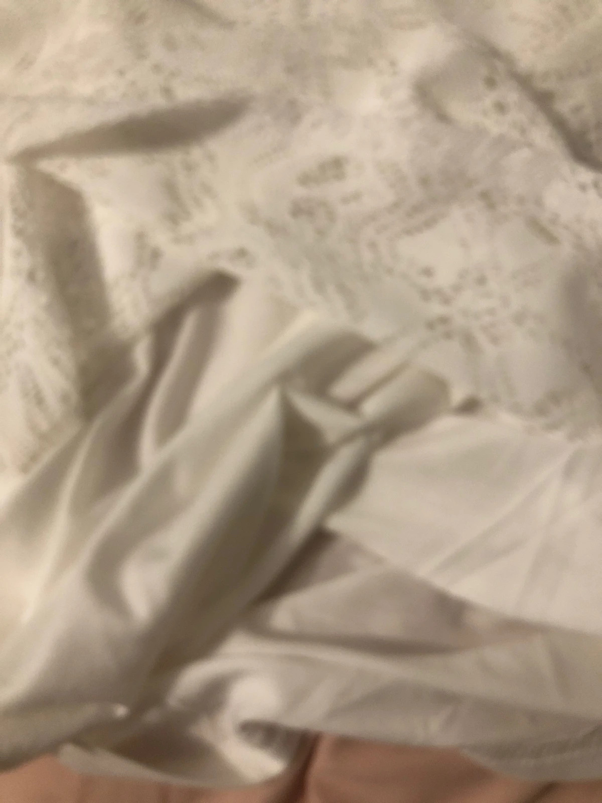 T-Shirt Blanc E&D Devant Dentelle / Guipure – Taille M/L – E&D – taille M / 38 / 10 5